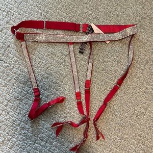 Victoria Secret garter belt red
